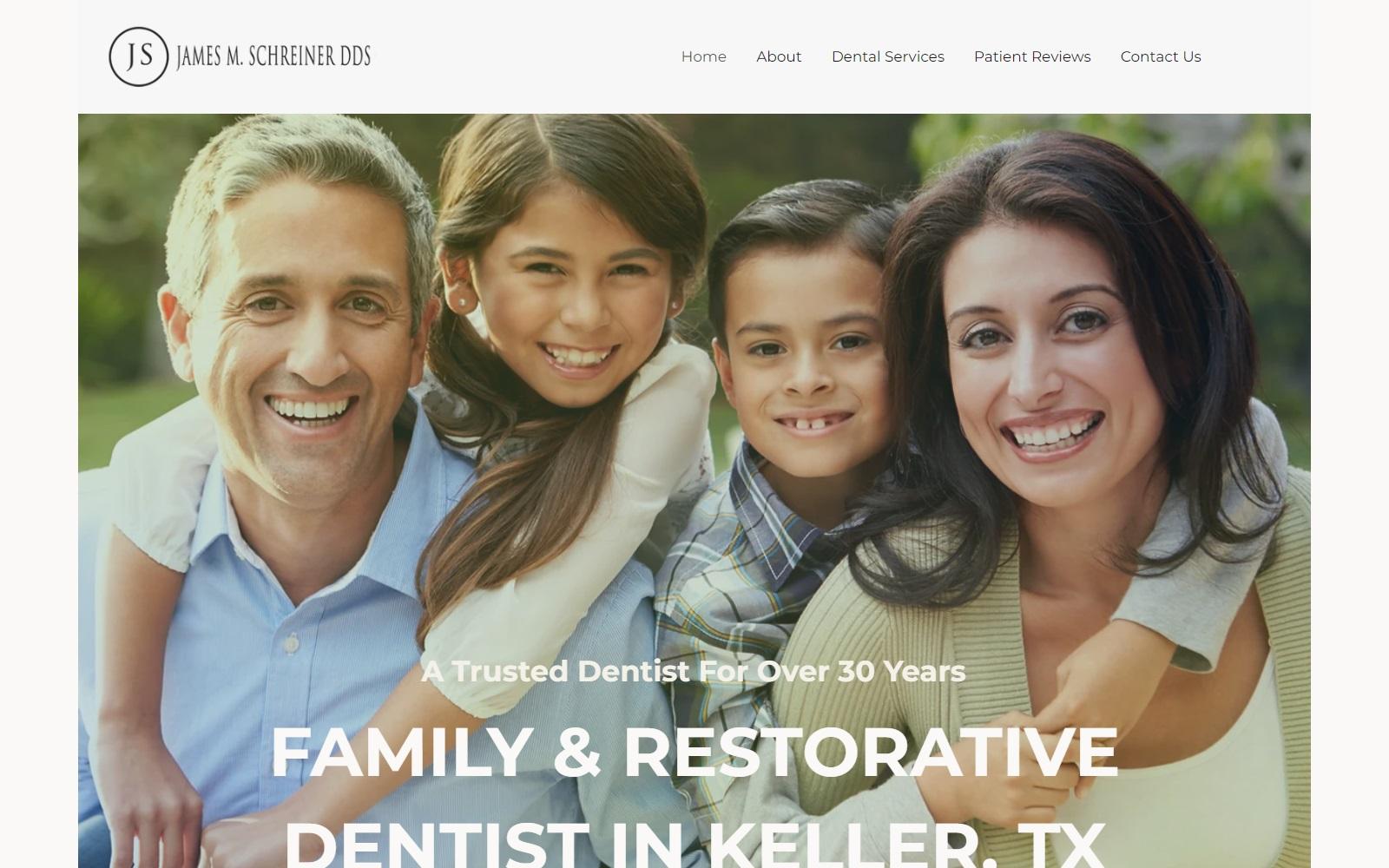James M. Schreiner, DDS screenshot