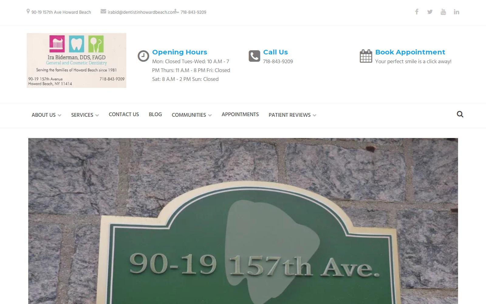 Ira Biderman DDS screenshot