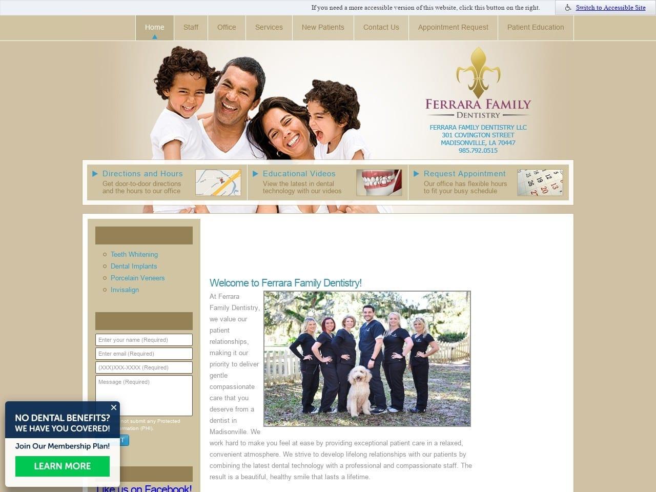 Ferrara Family Dentist screenshot