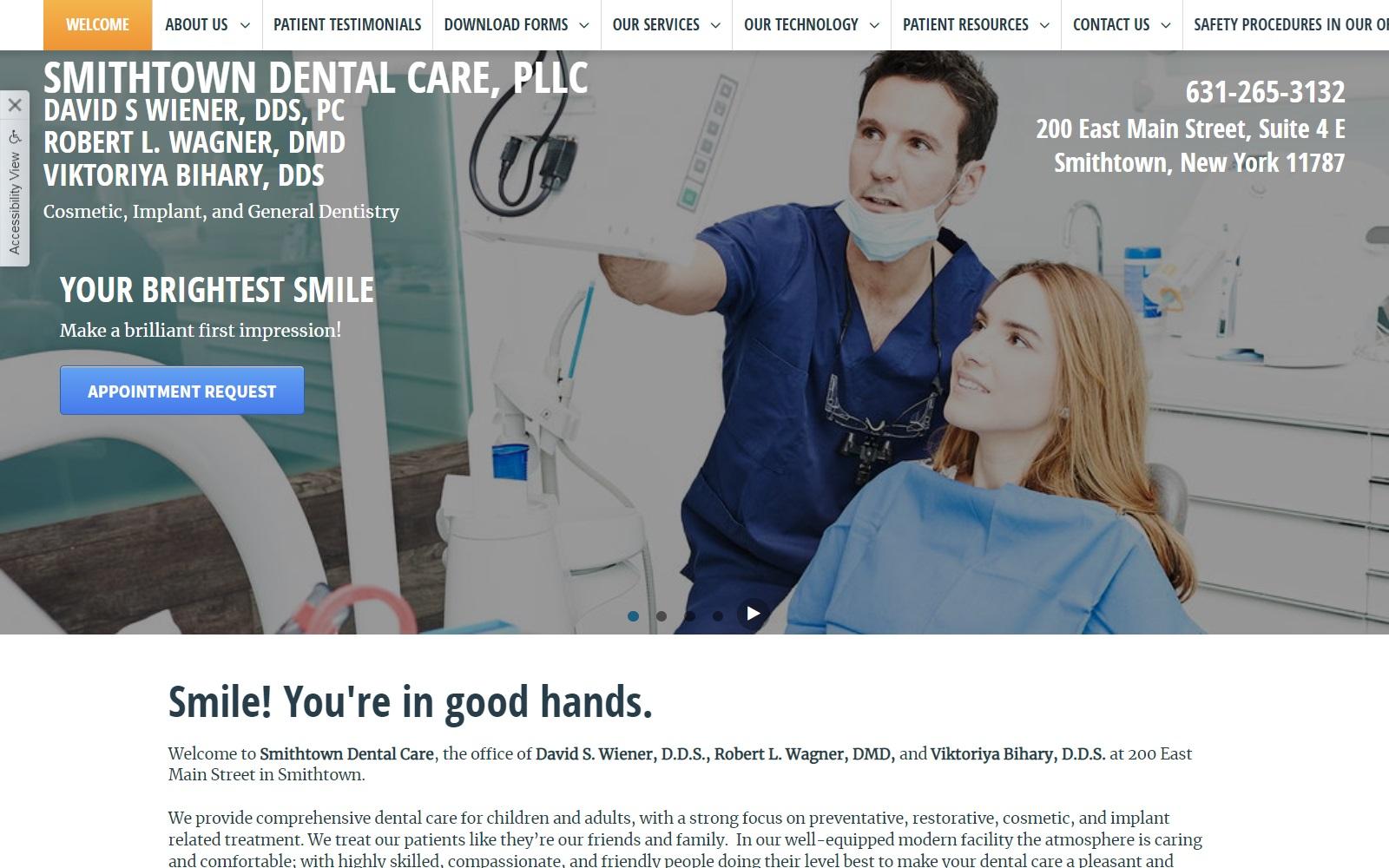David Wiener Dentist screenshot