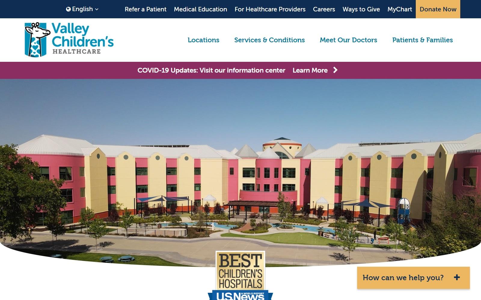 Valley Children's Healthcare screenshot