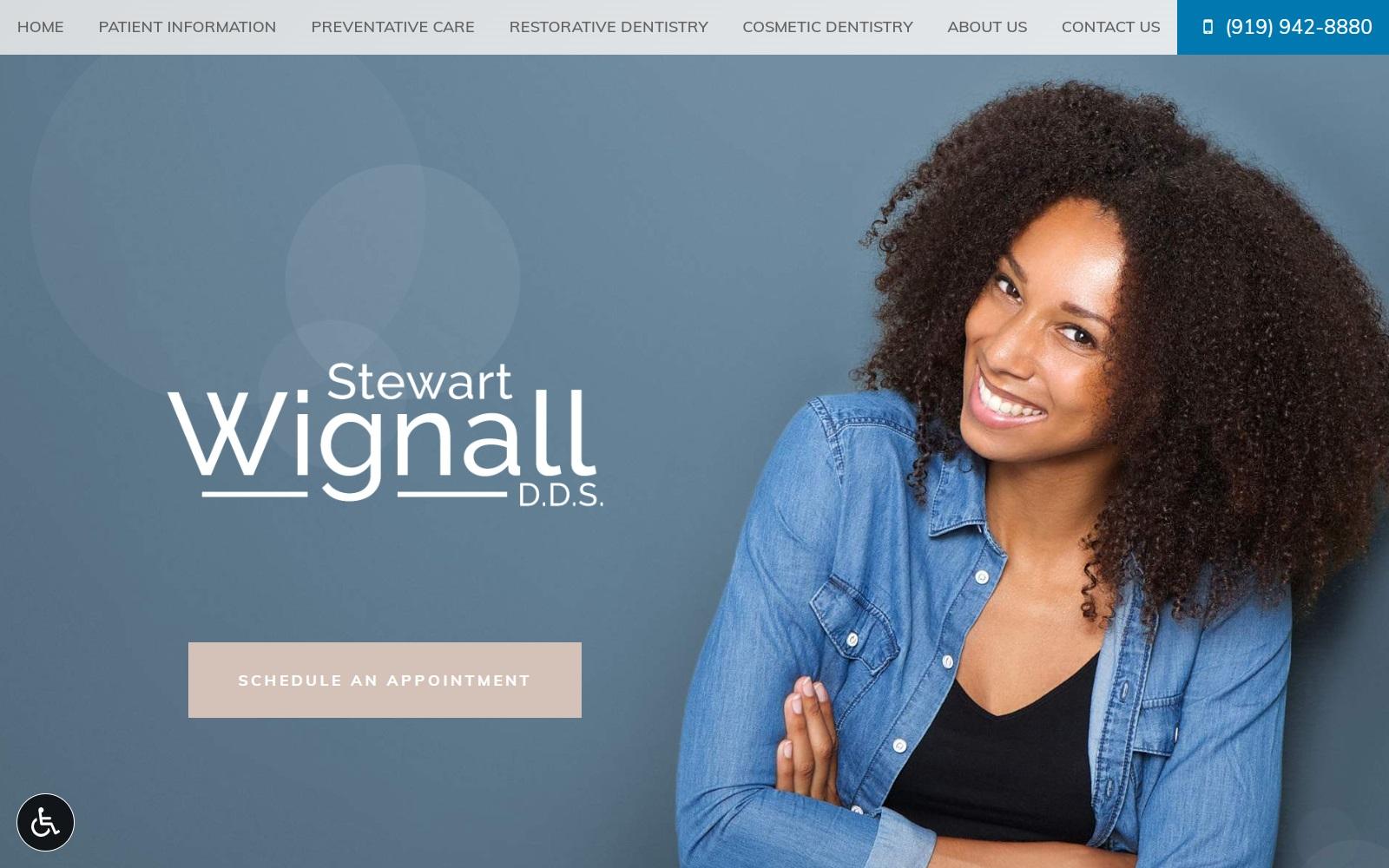 Stewart P. Wignall DDS, PA screenshot