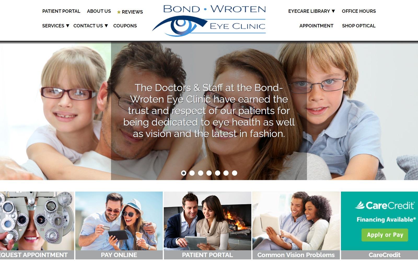 Bond-Wroten Eye Clinic screenshot