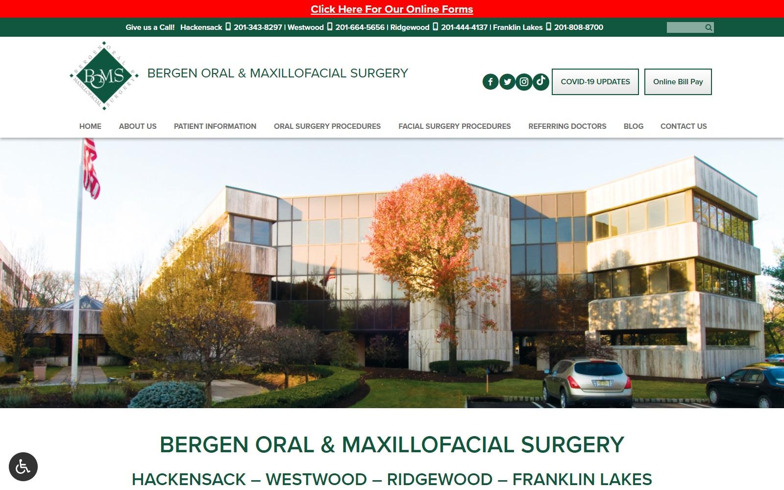 Bergen Oral & Maxillofacial Surgery screenshot