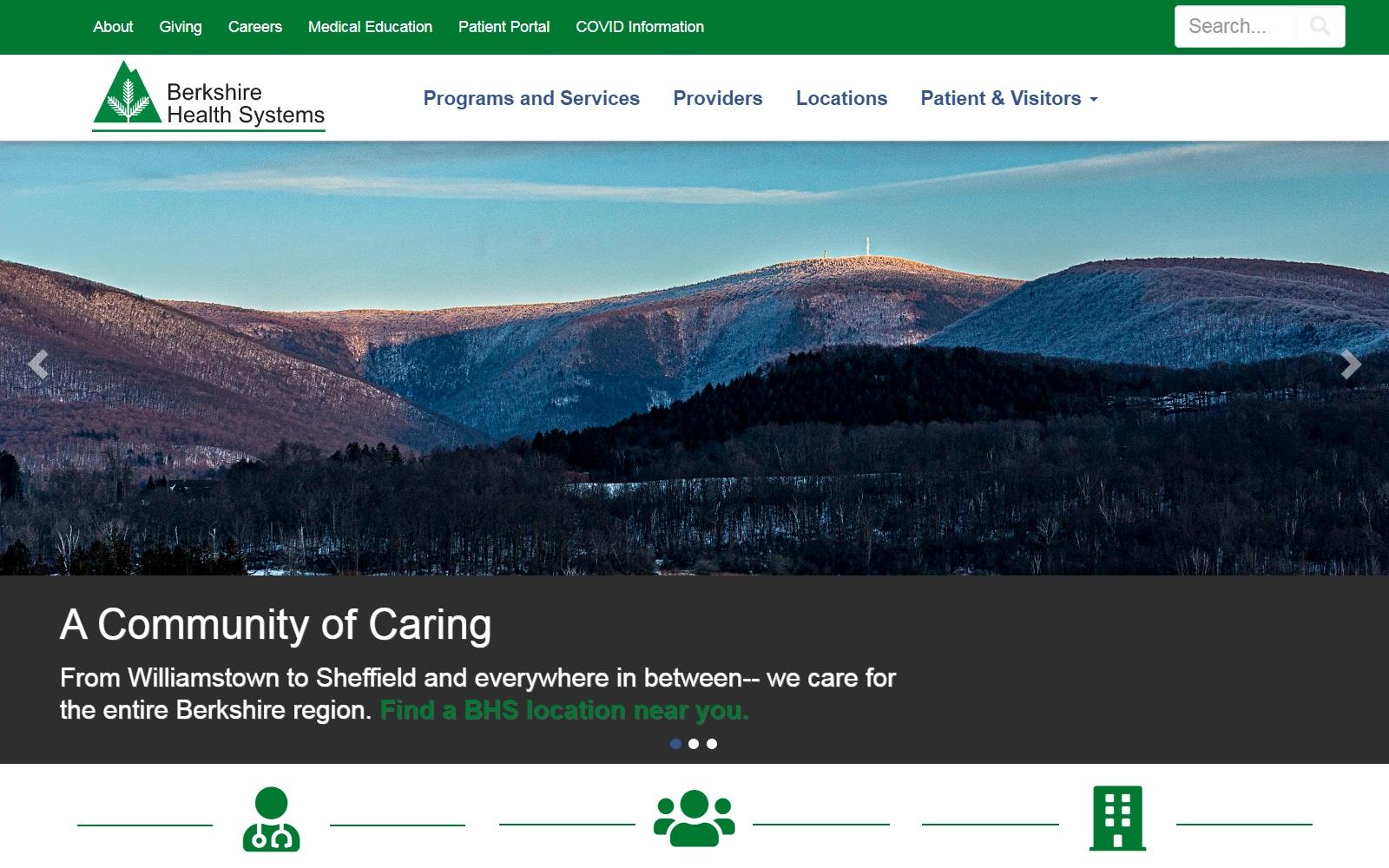 Berkshire Health Systems screenshot