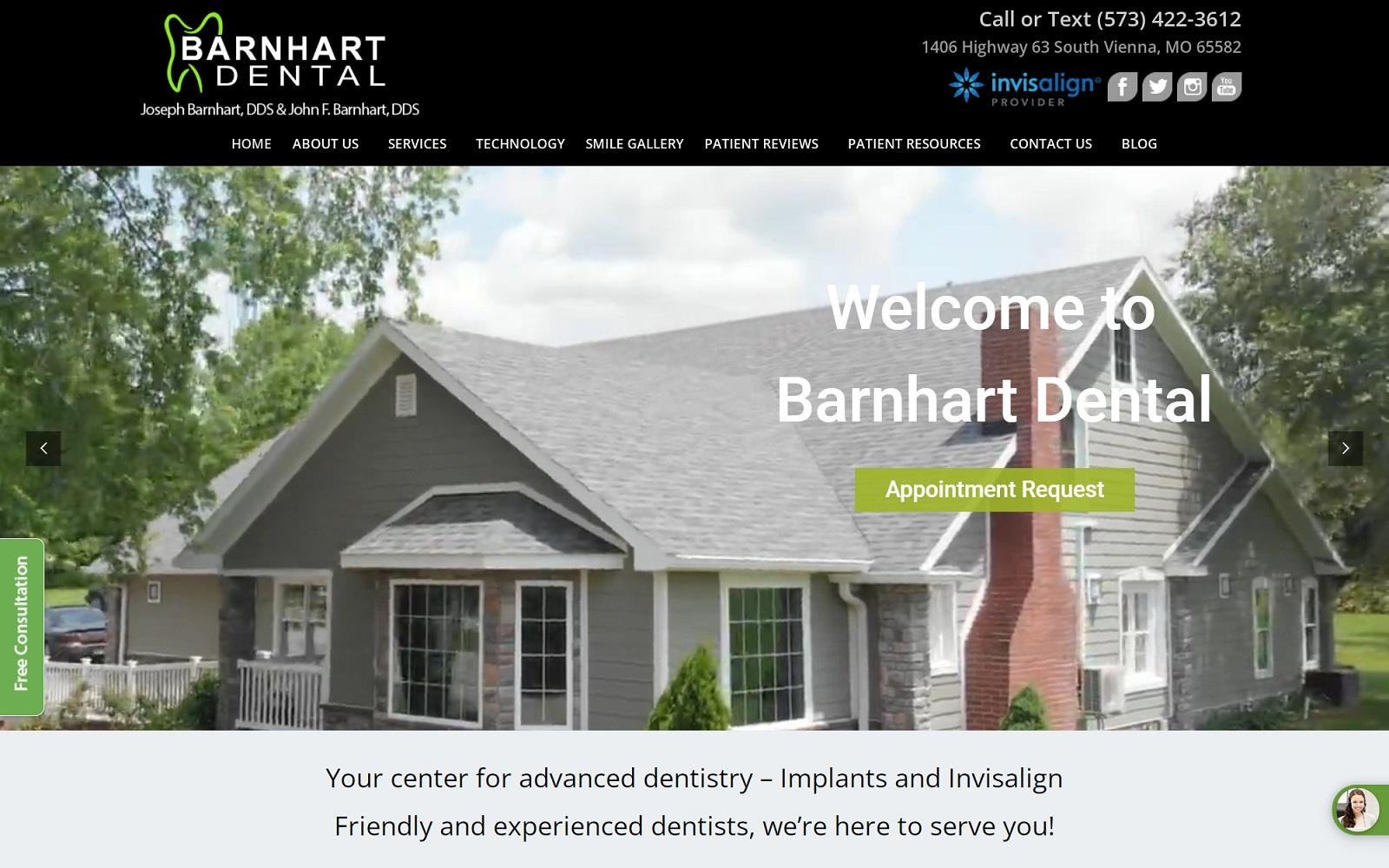 Barnhart Dental screenshot
