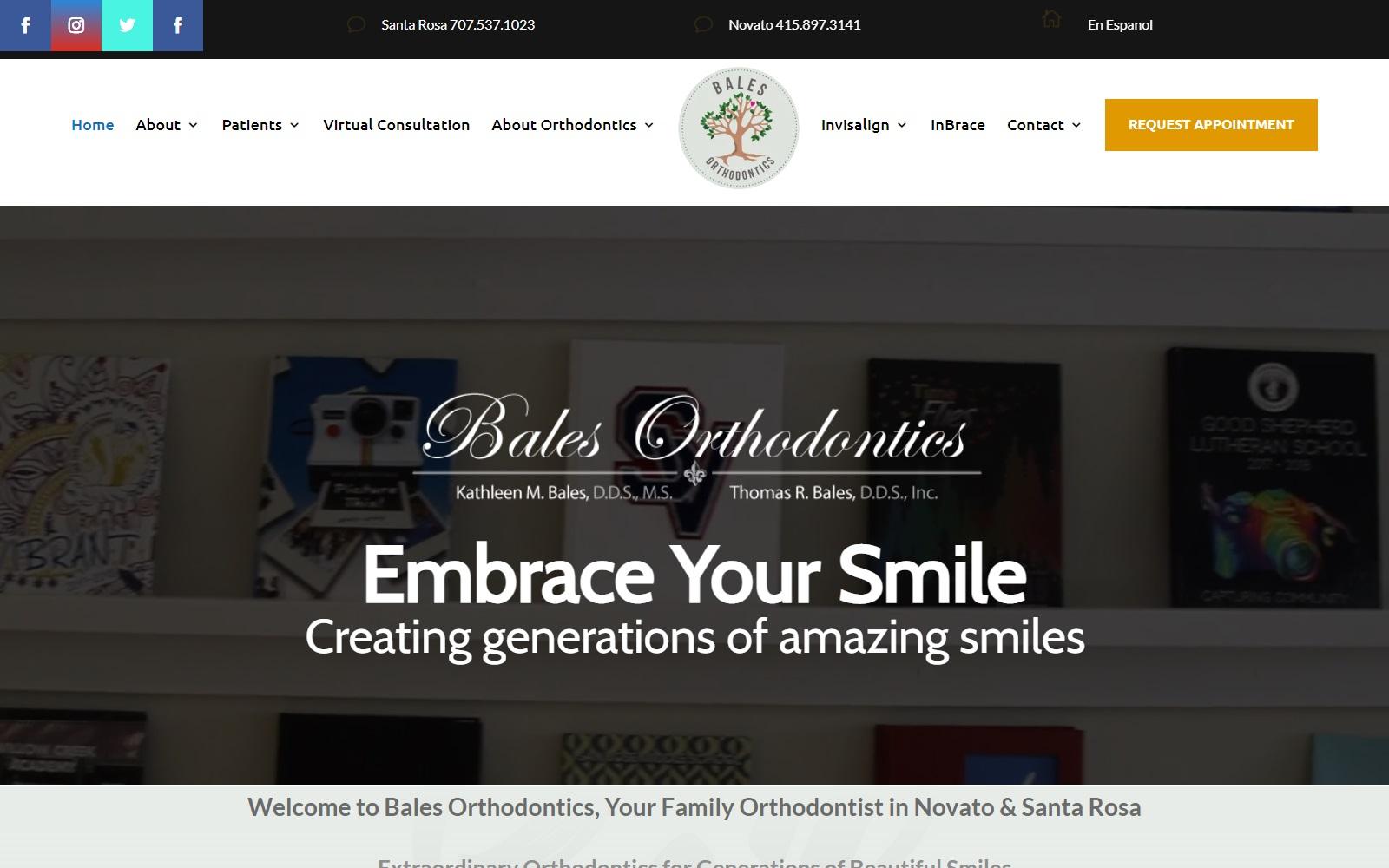Bales Orthodontics screenshot