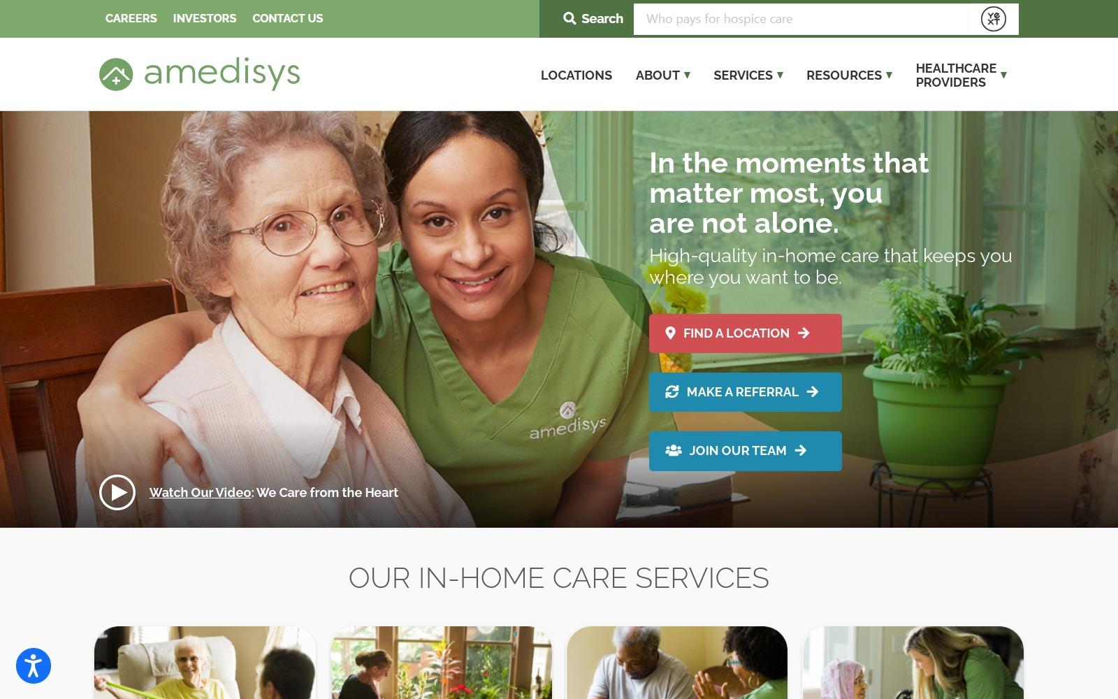 Amedisys Home Health Care screenshot