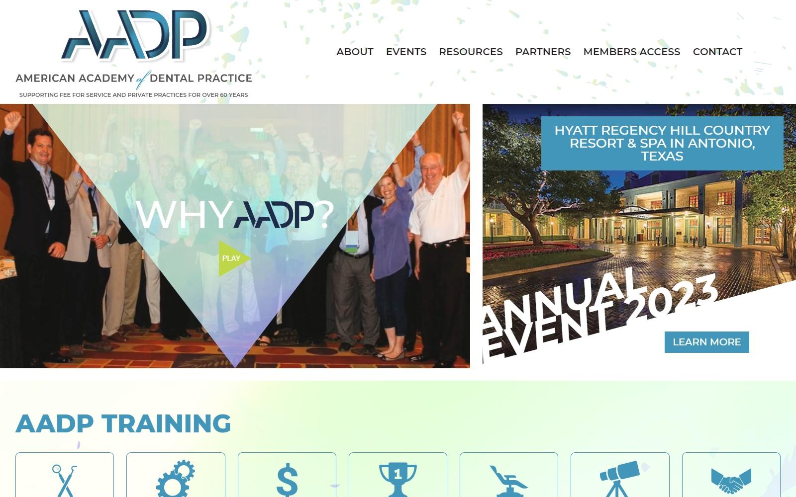 American Academy of Dental Practice screenshot