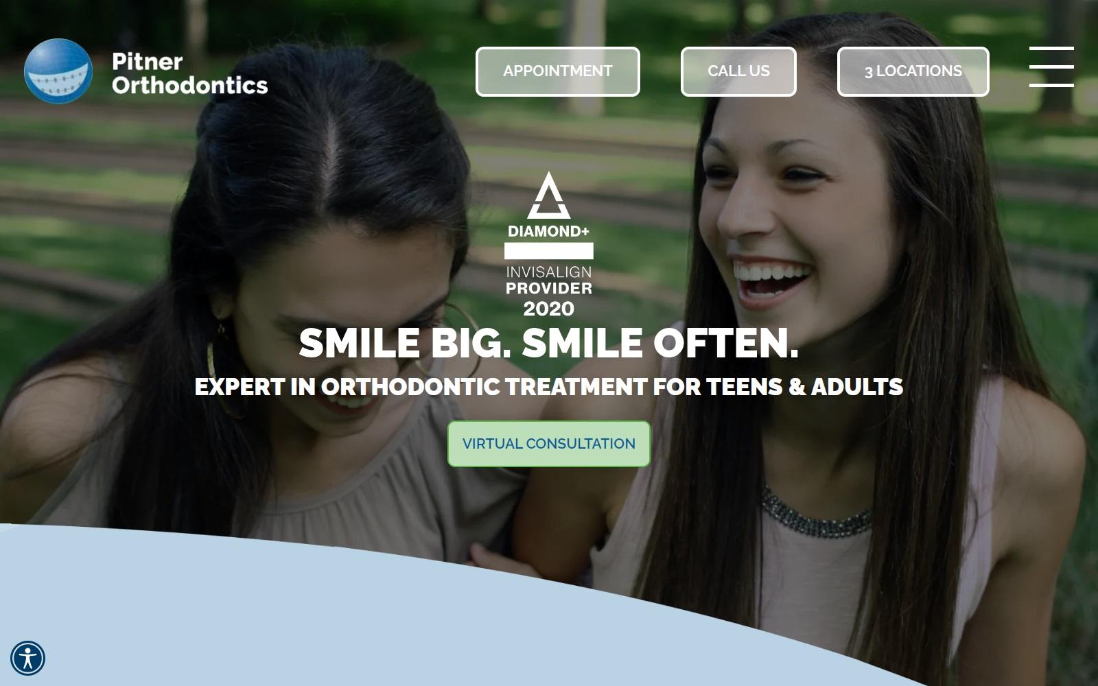 Pitner Orthodontics screenshot