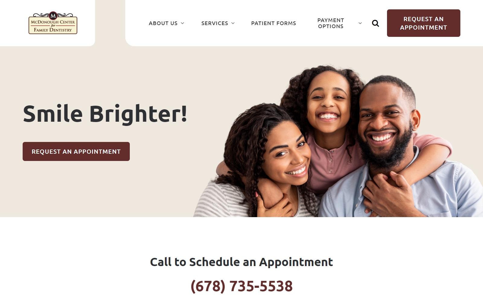Mcdonough Center For Family Dentistry screenshot