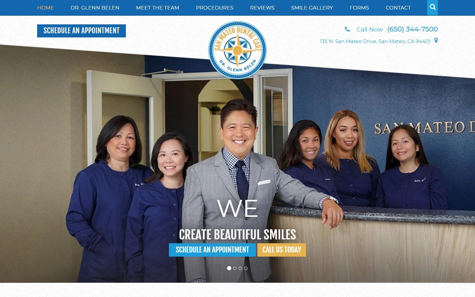San Mateo Dental Care screenshot