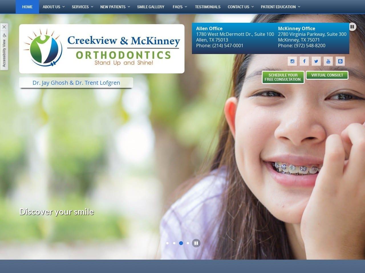 McKinney Orthodontics screenshot