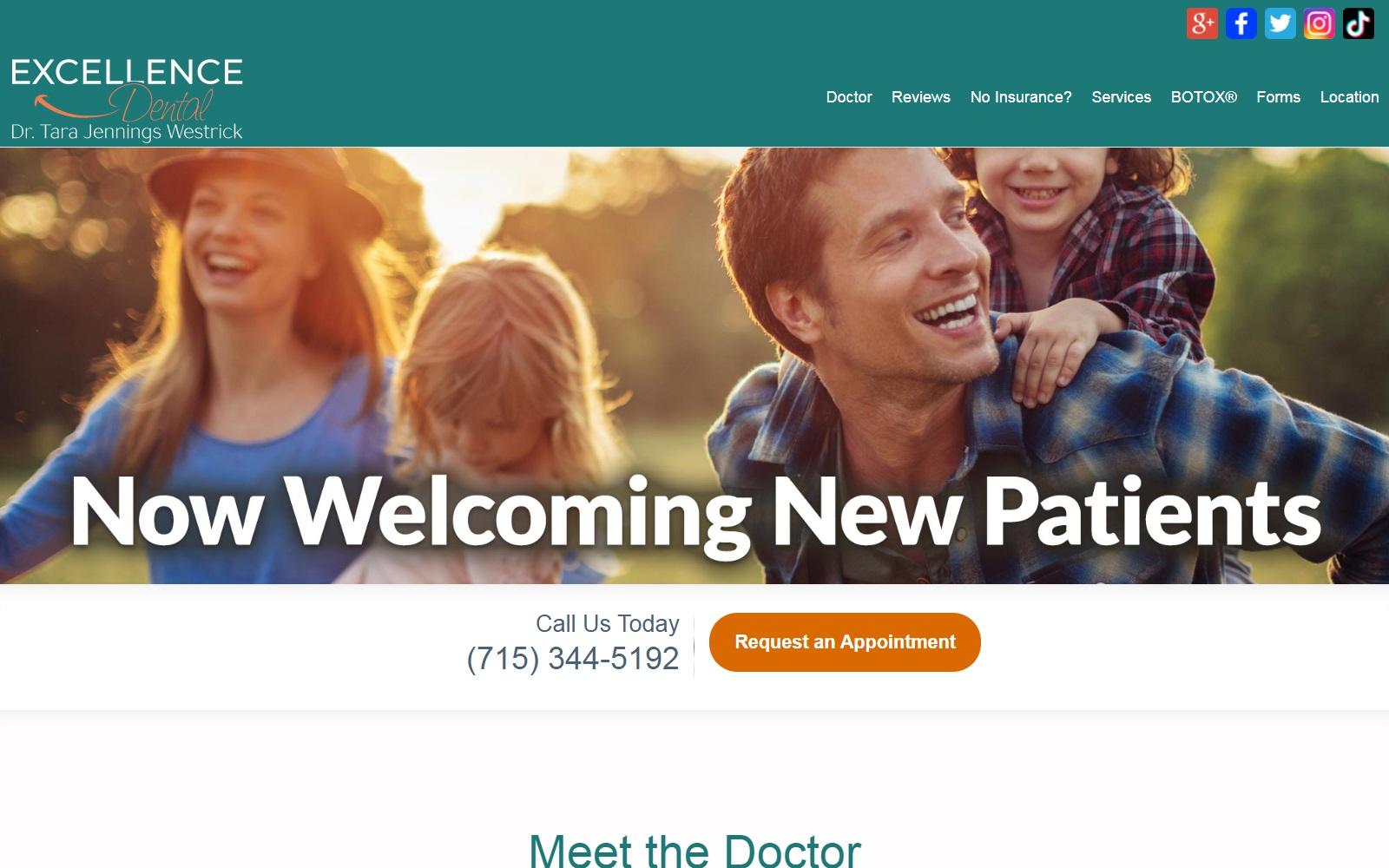 Excellence Dental Westrick Tara J DDS screenshot