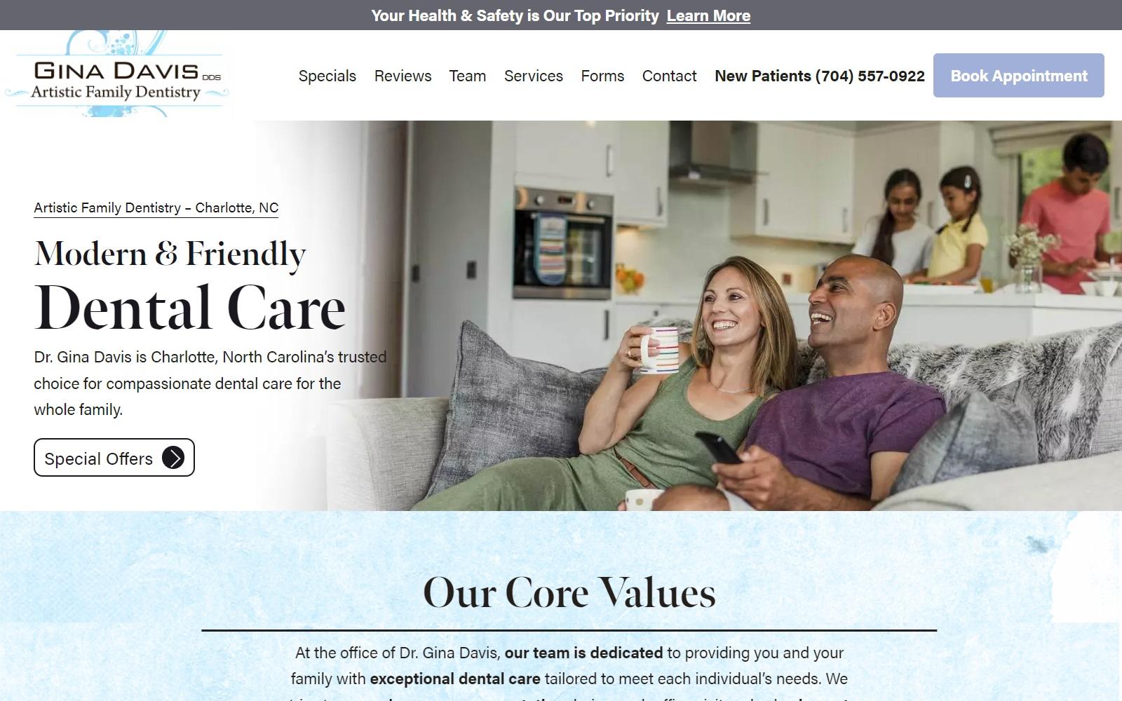 Davis Gina R DDS PA screenshot