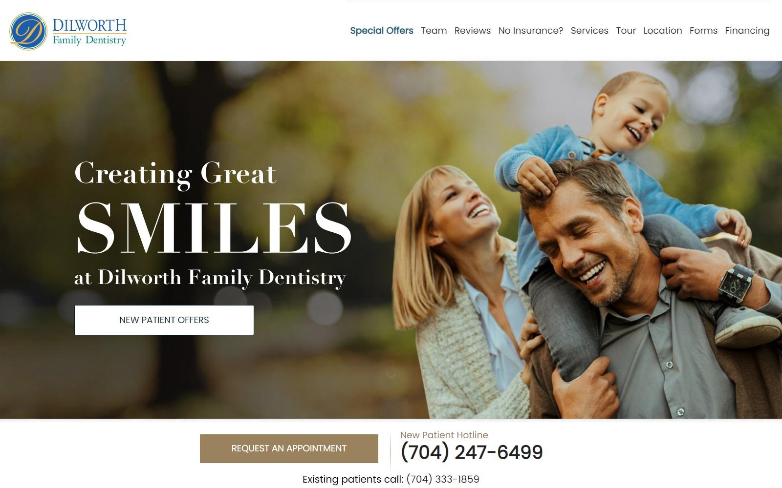 Dilworth Family Dentistry screenshot