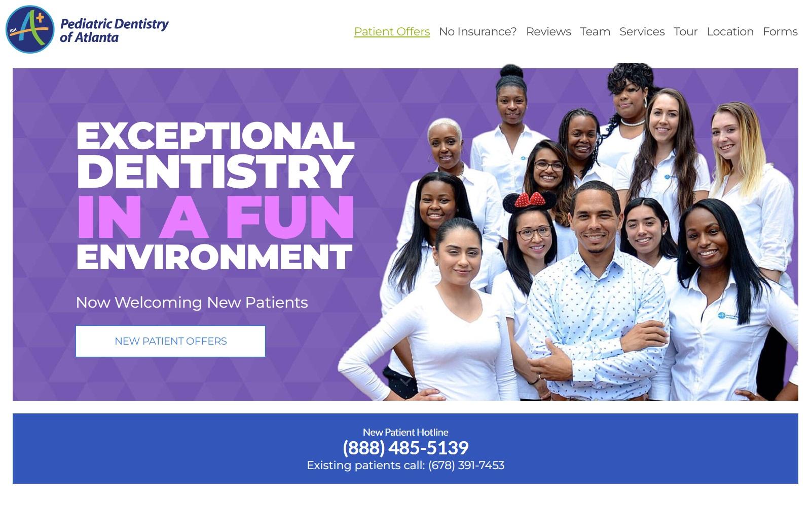 Pediatric Dentistry of Atlanta screenshot