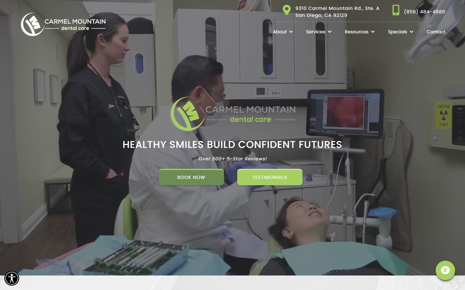 Carmel Mountain Dental Care screenshot