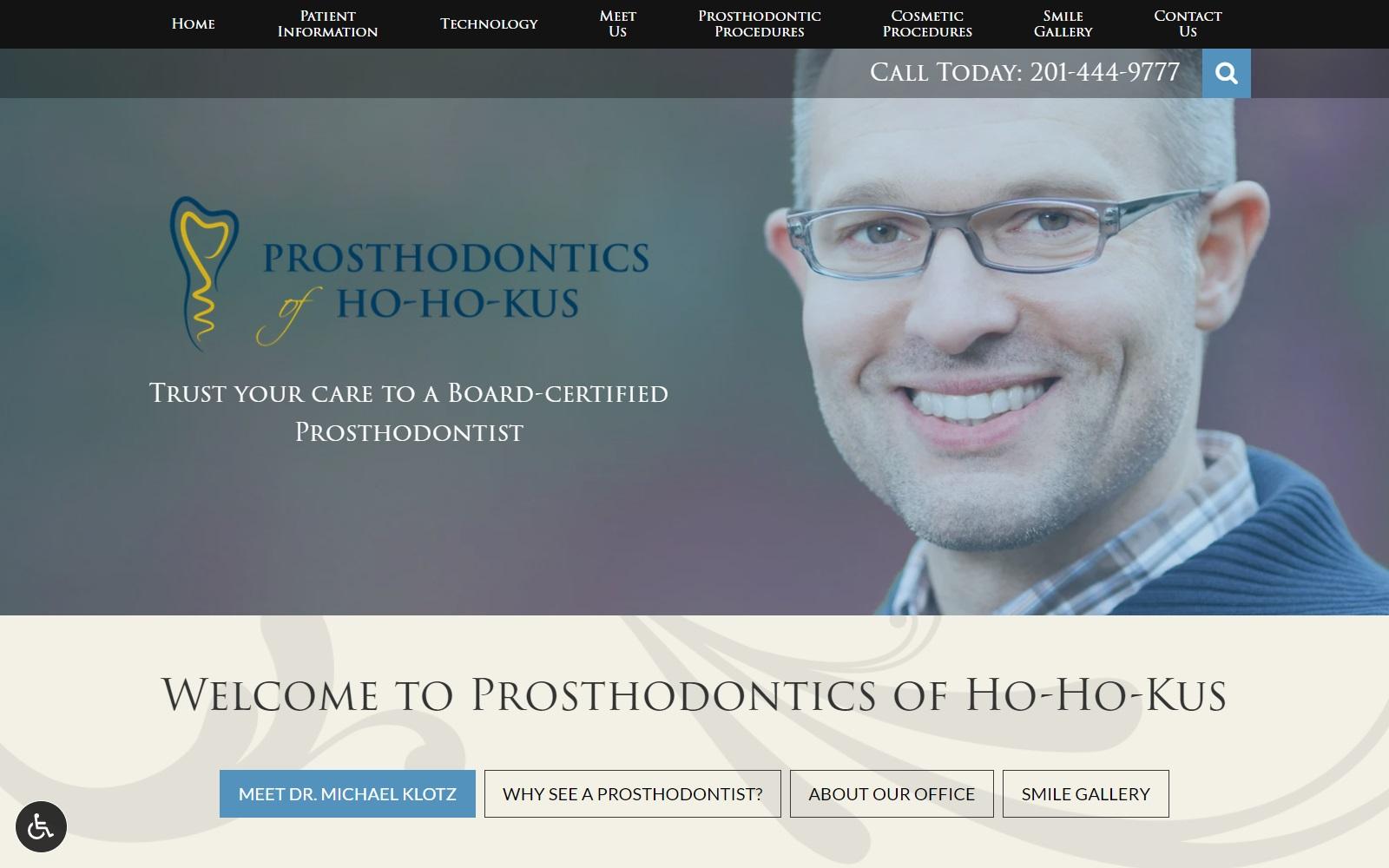 Prosthodontic Associates screenshot