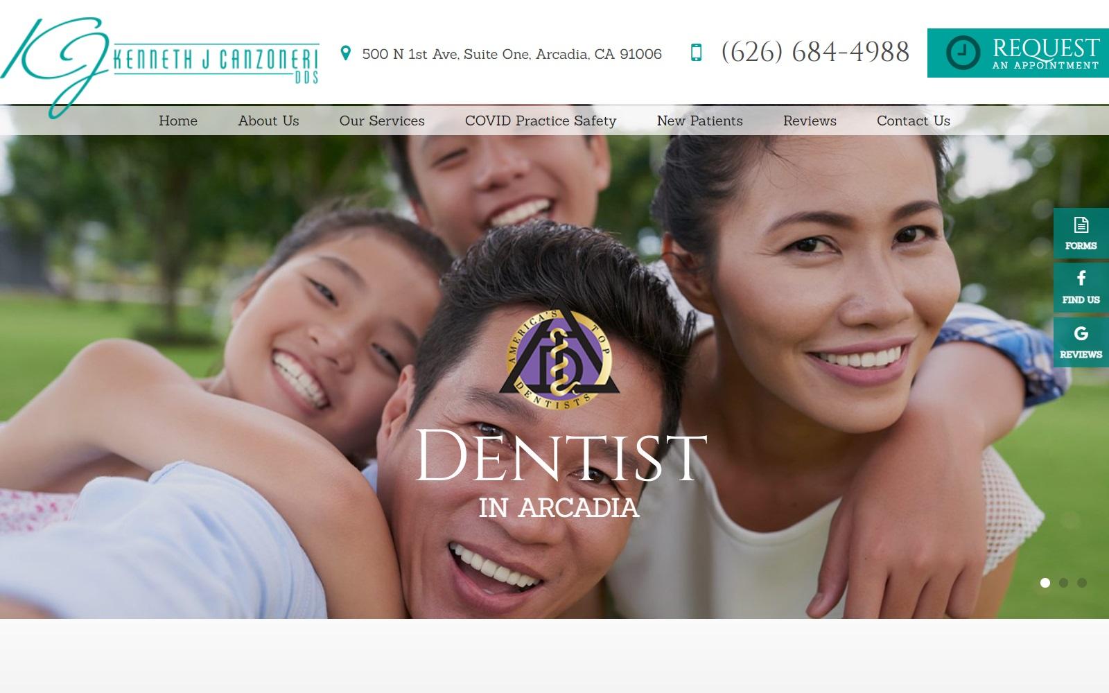 Kenneth J Canzoneri DDS screenshot