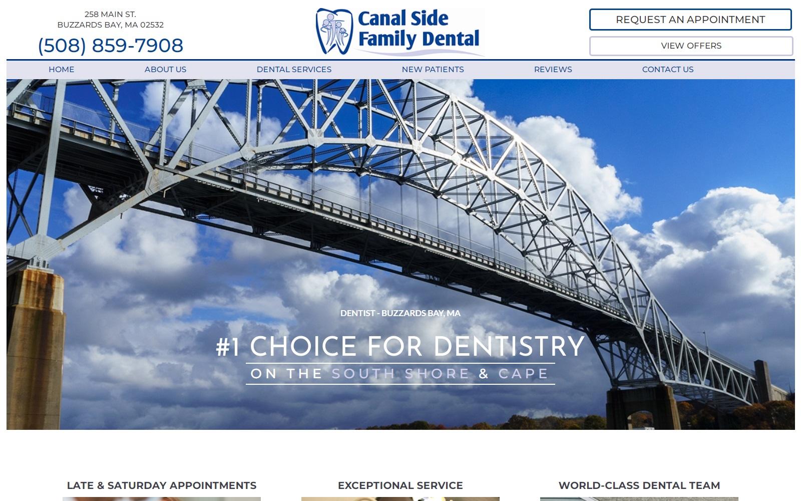 Canal Side Family Dental screenshot