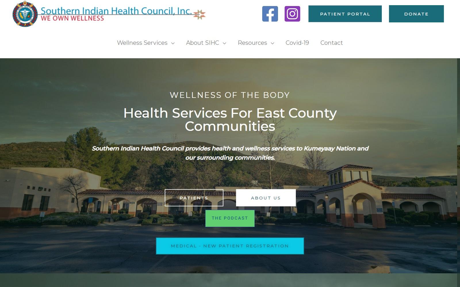 Southern Indian Health Council screenshot