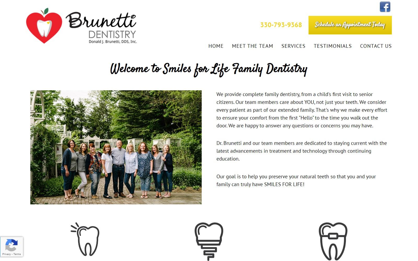 Donald J Brunetti Inc screenshot