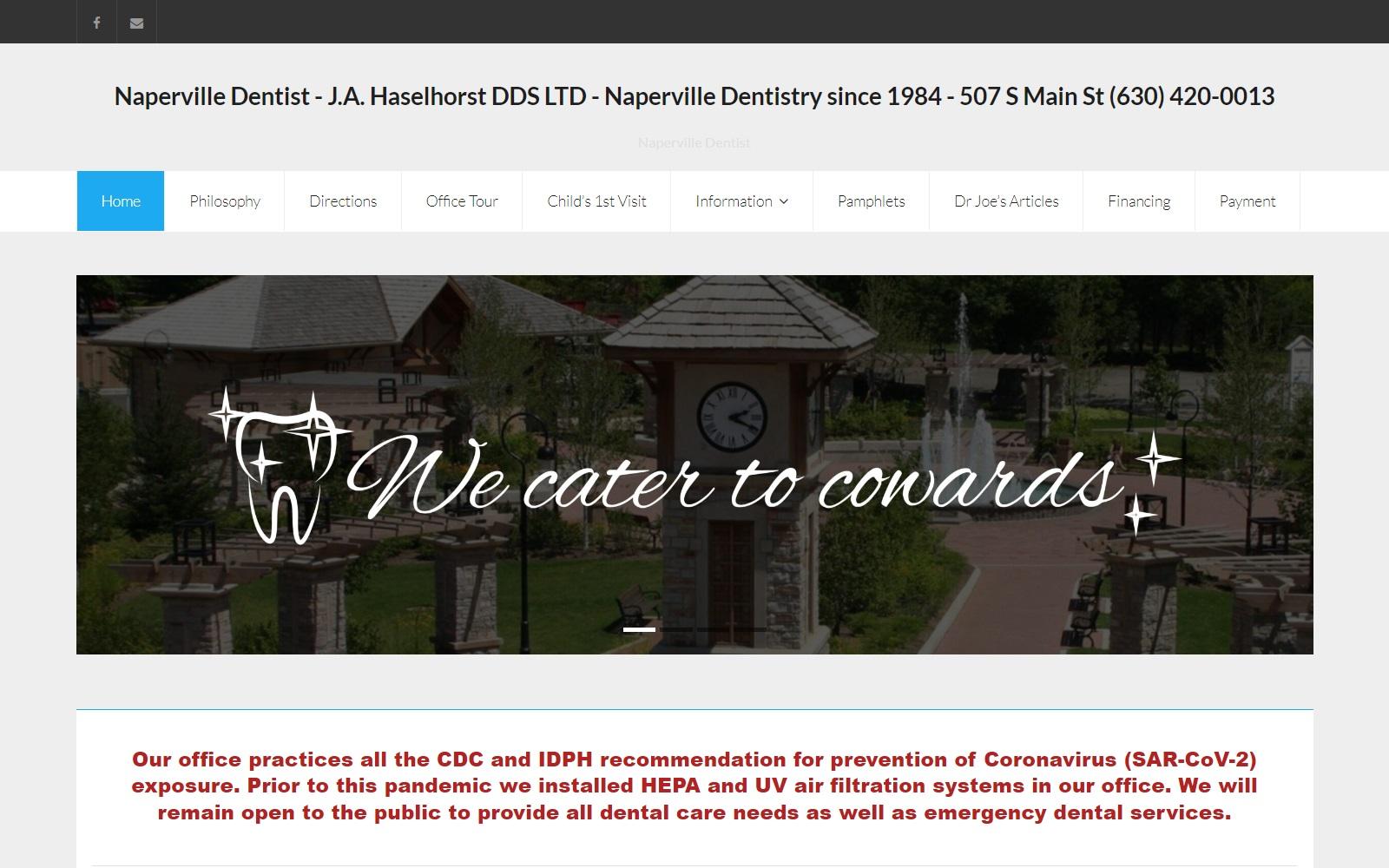 J.A Haselhorst DDS screenshot