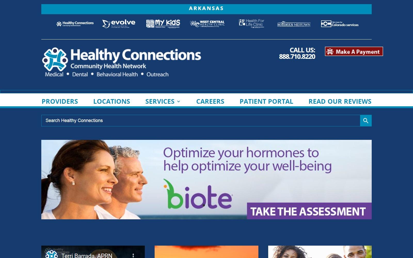 Healthy Connections Watch Center screenshot