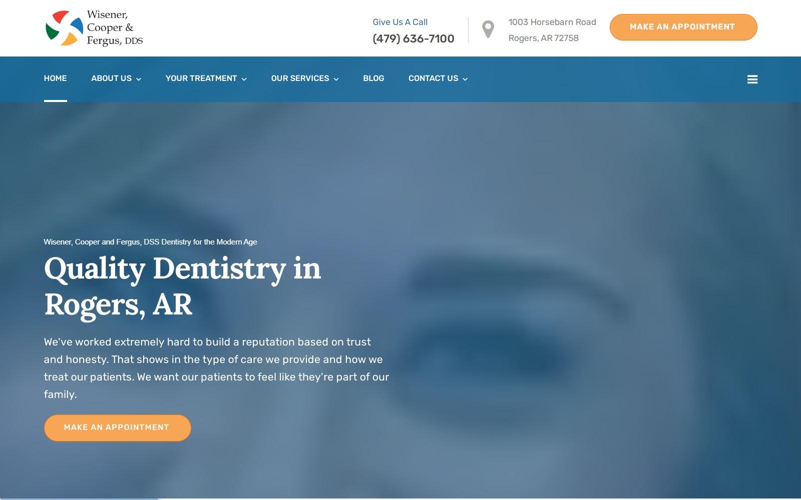 Wisener, Cooper & Fergus, DDS screenshot