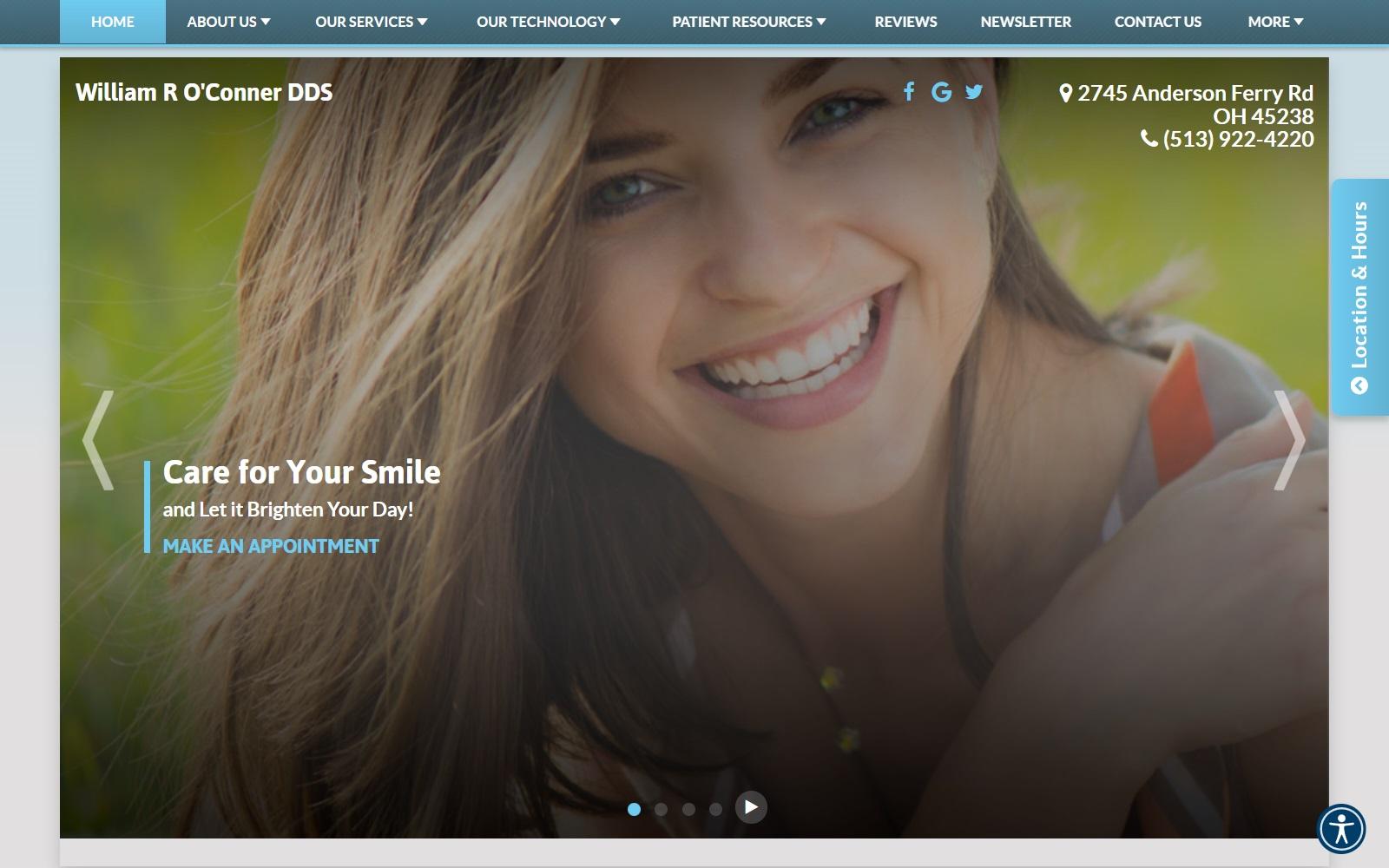 William R. O'Conner DDS screenshot