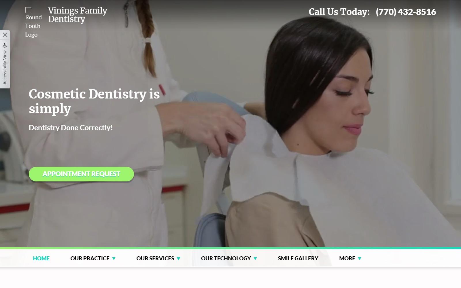 Vinings Family Dentistry Mc Master Guy F DDS screenshot