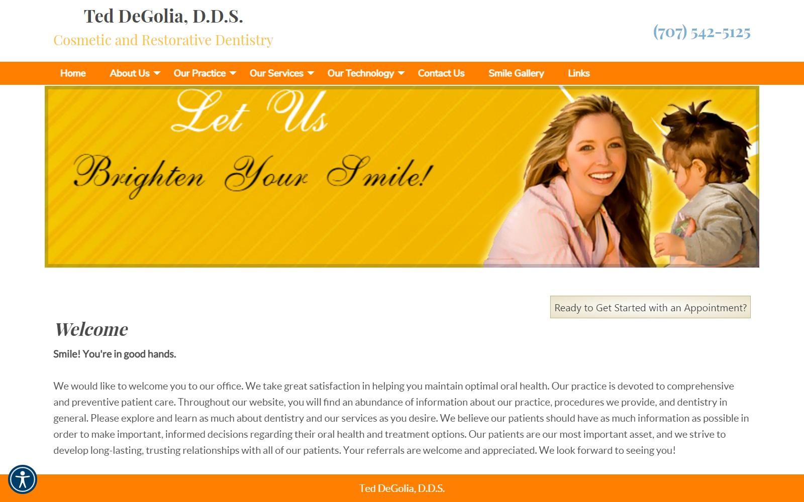 Ted DeGolia DDS screenshot