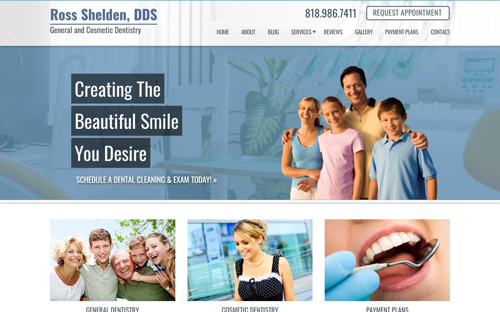 Ross Shelden DDS screenshot