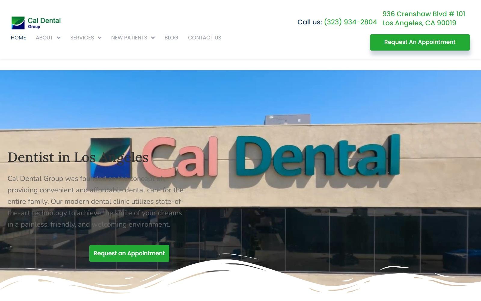 Cal Dental Group screenshot