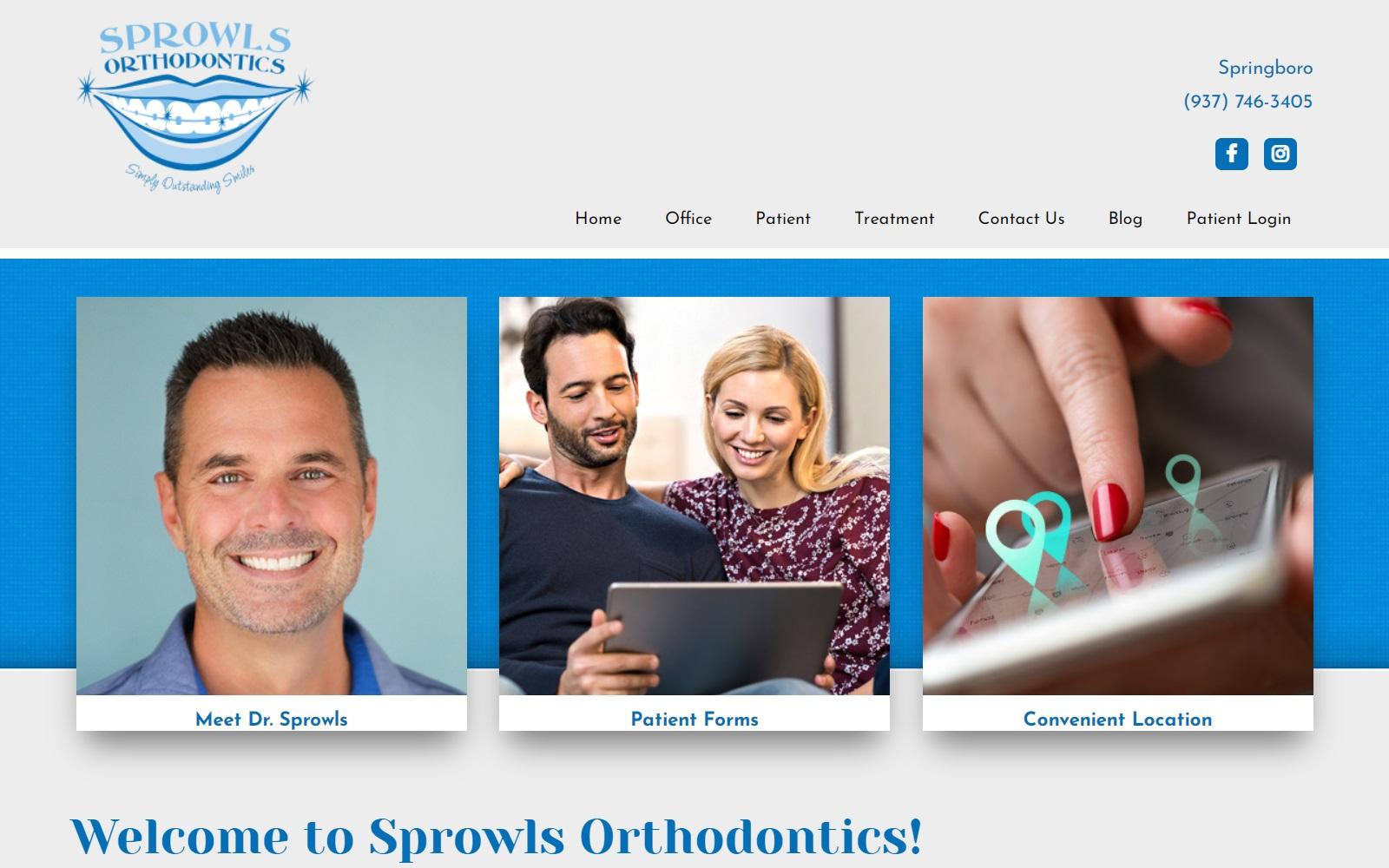 Sprowls Orthodontics screenshot