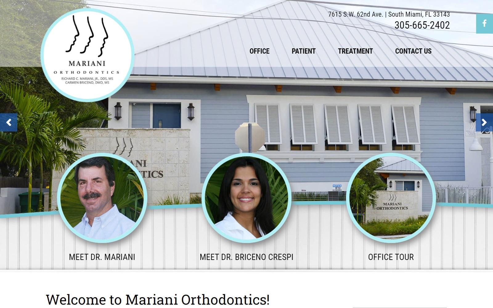 Mariani Orthodontics screenshot