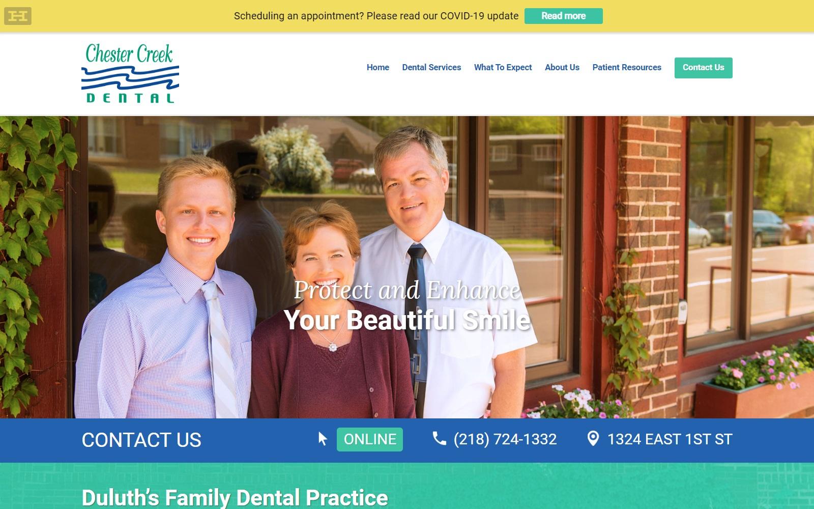 Chester Creek Dental screenshot