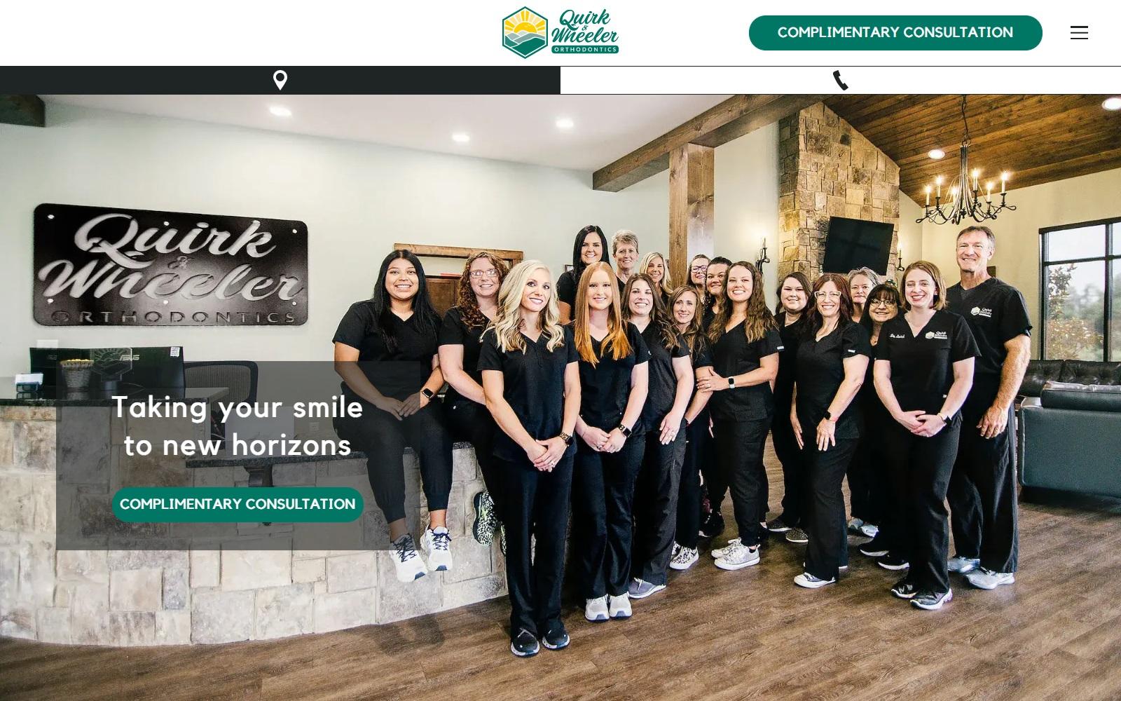 Quirk & Wheeler Orthodontics screenshot
