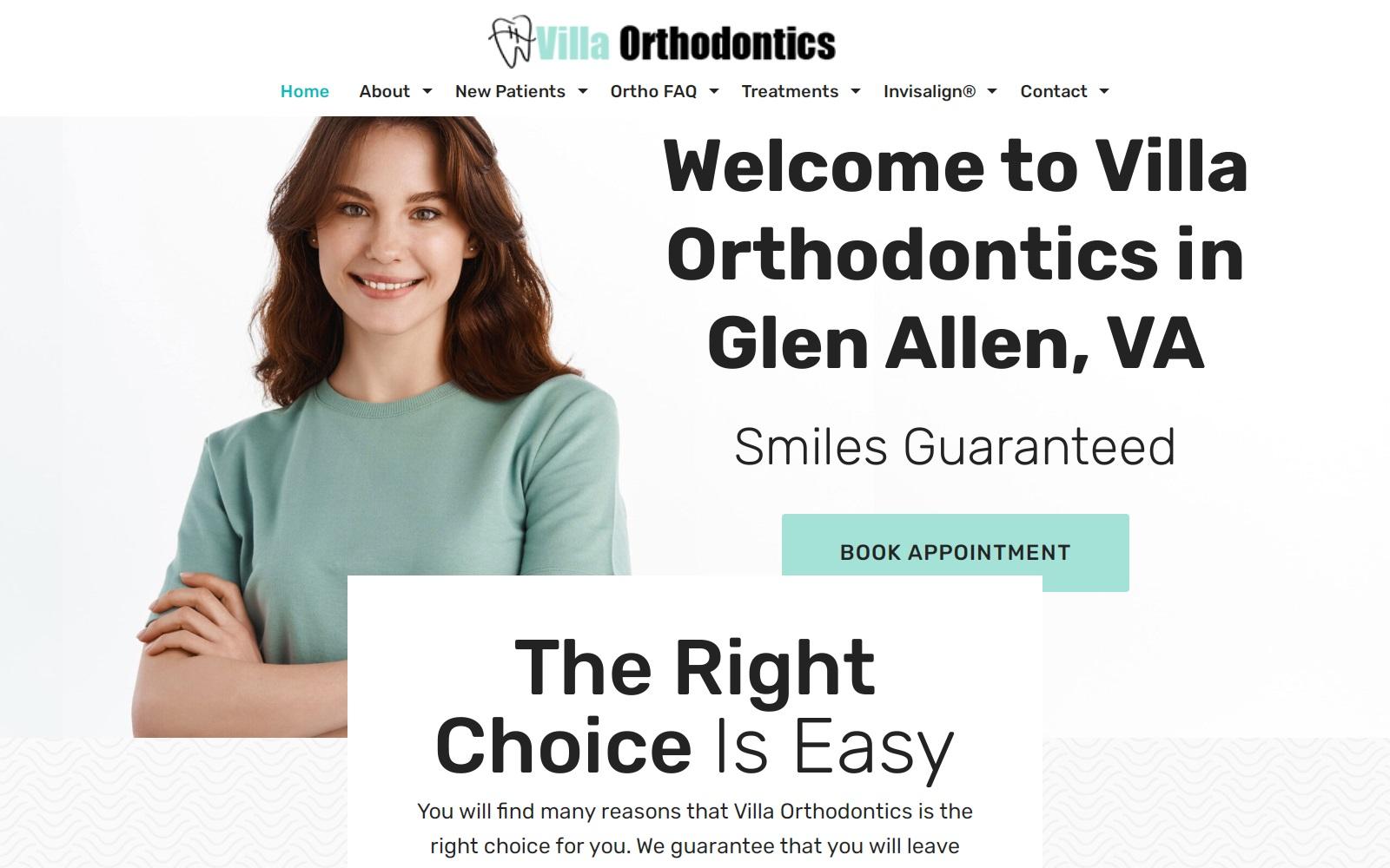 Villa Orthodontics screenshot