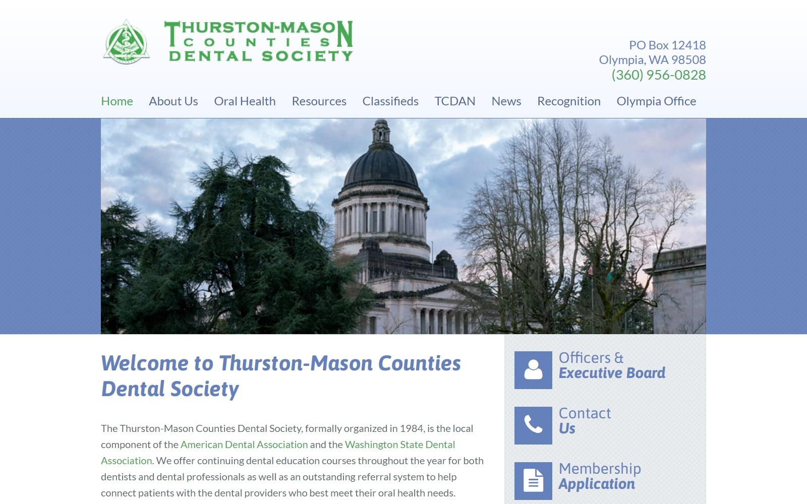 Thurston-Mason Counties Dental Society screenshot