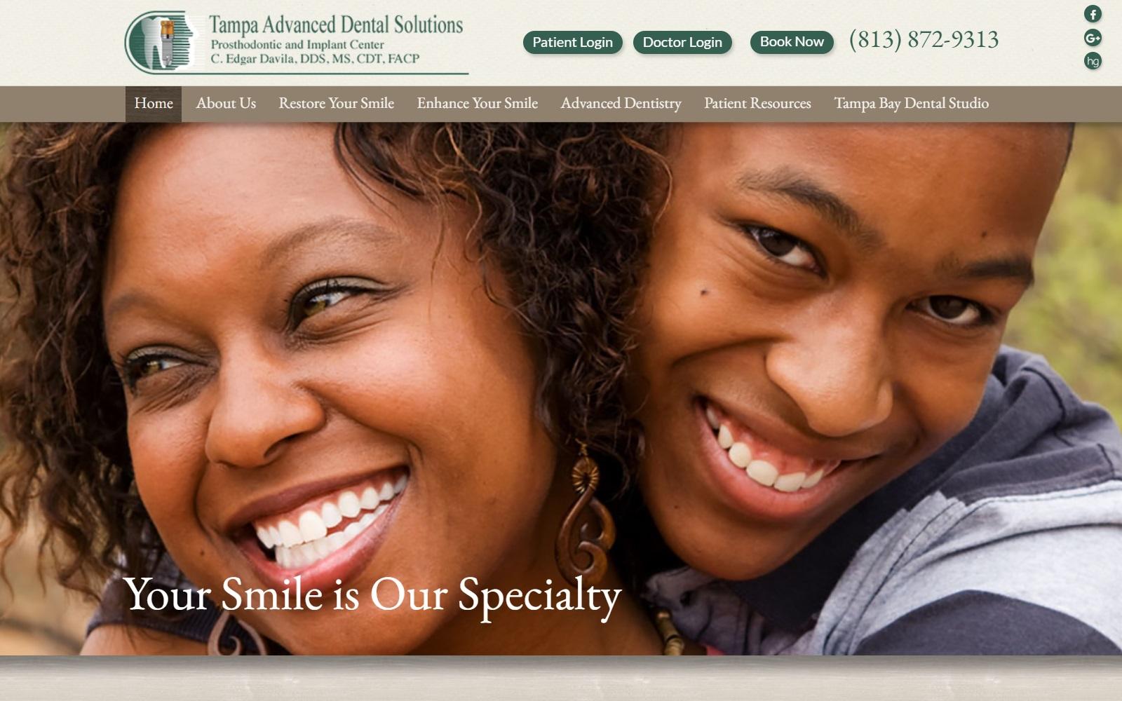Tampa Advanced Dental Solutions screenshot
