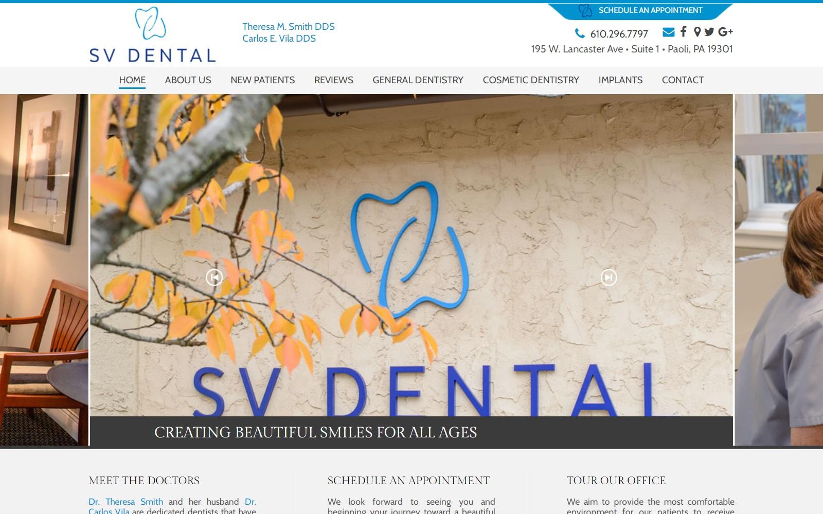 SV Dental Associates screenshot