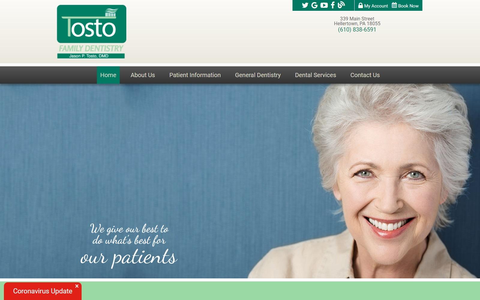 Dr. Jason P Tosto, DMD, LLC screenshot