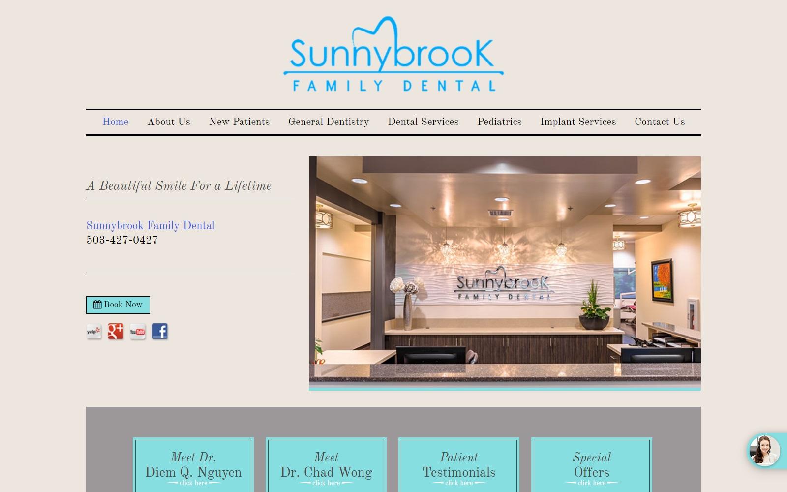 Sunnybrook Family Dental screenshot