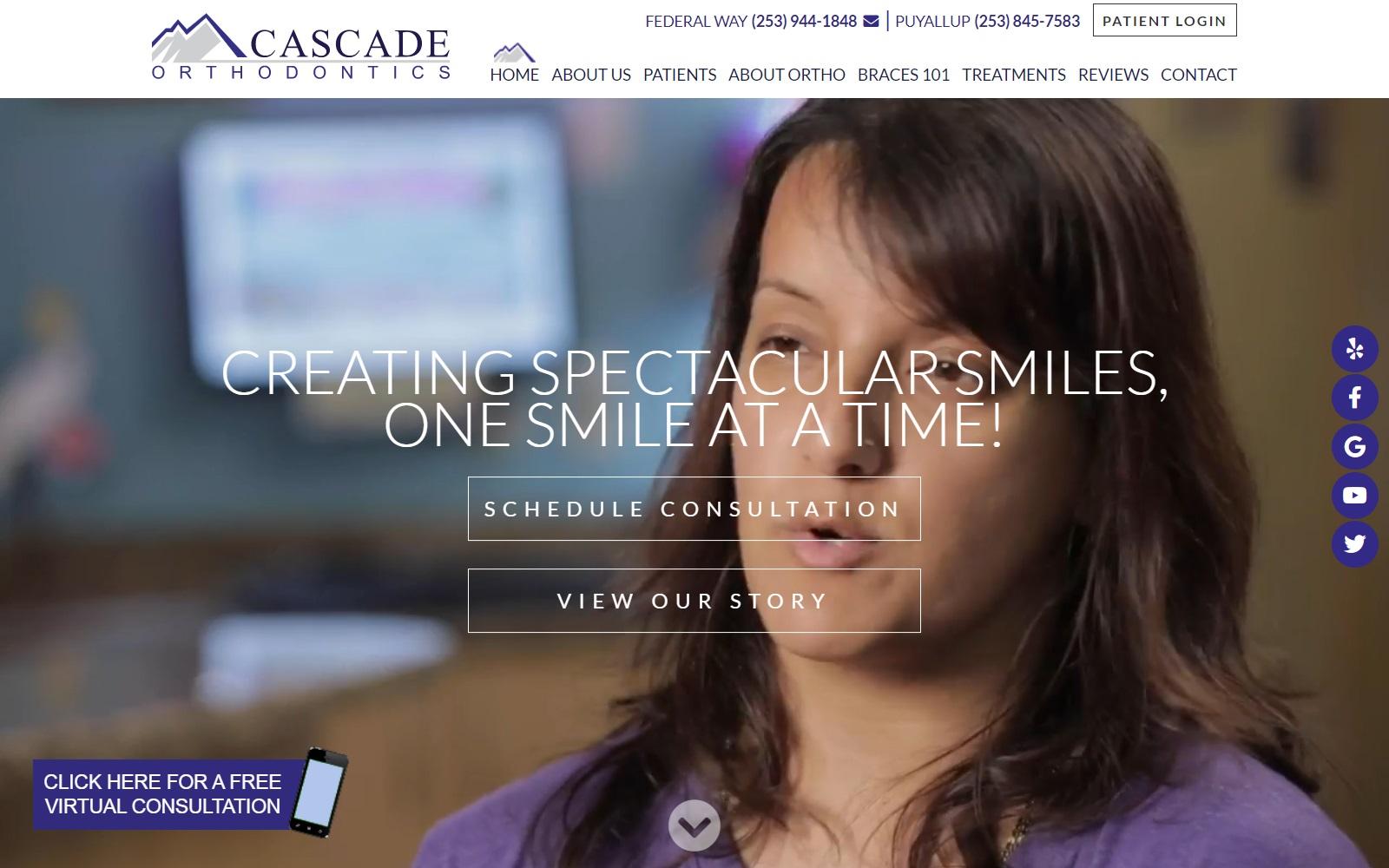 Cascade Orthodontics screenshot