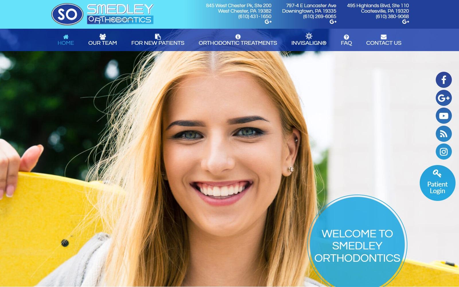 Smedley Orthodontics Ltd Smedley Adey Kendra DDS screenshot