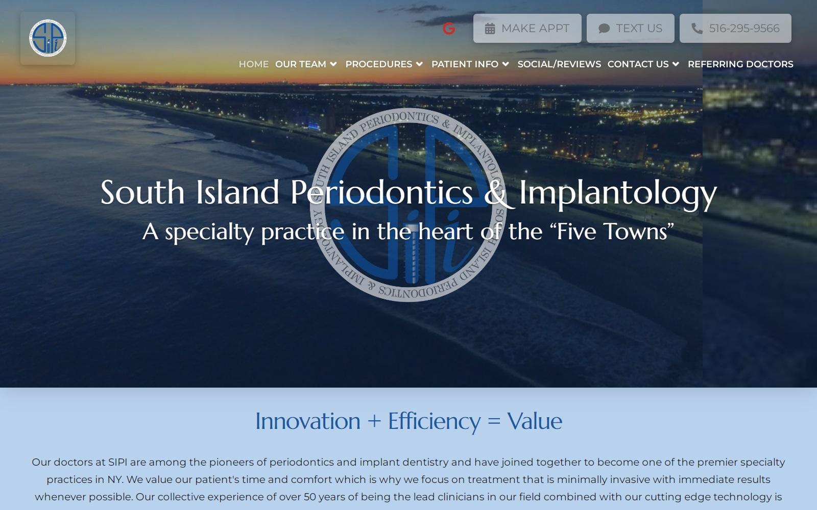 Markus L. Weitz DDS, South Island Periodontics & Implantology, PLLC screenshot