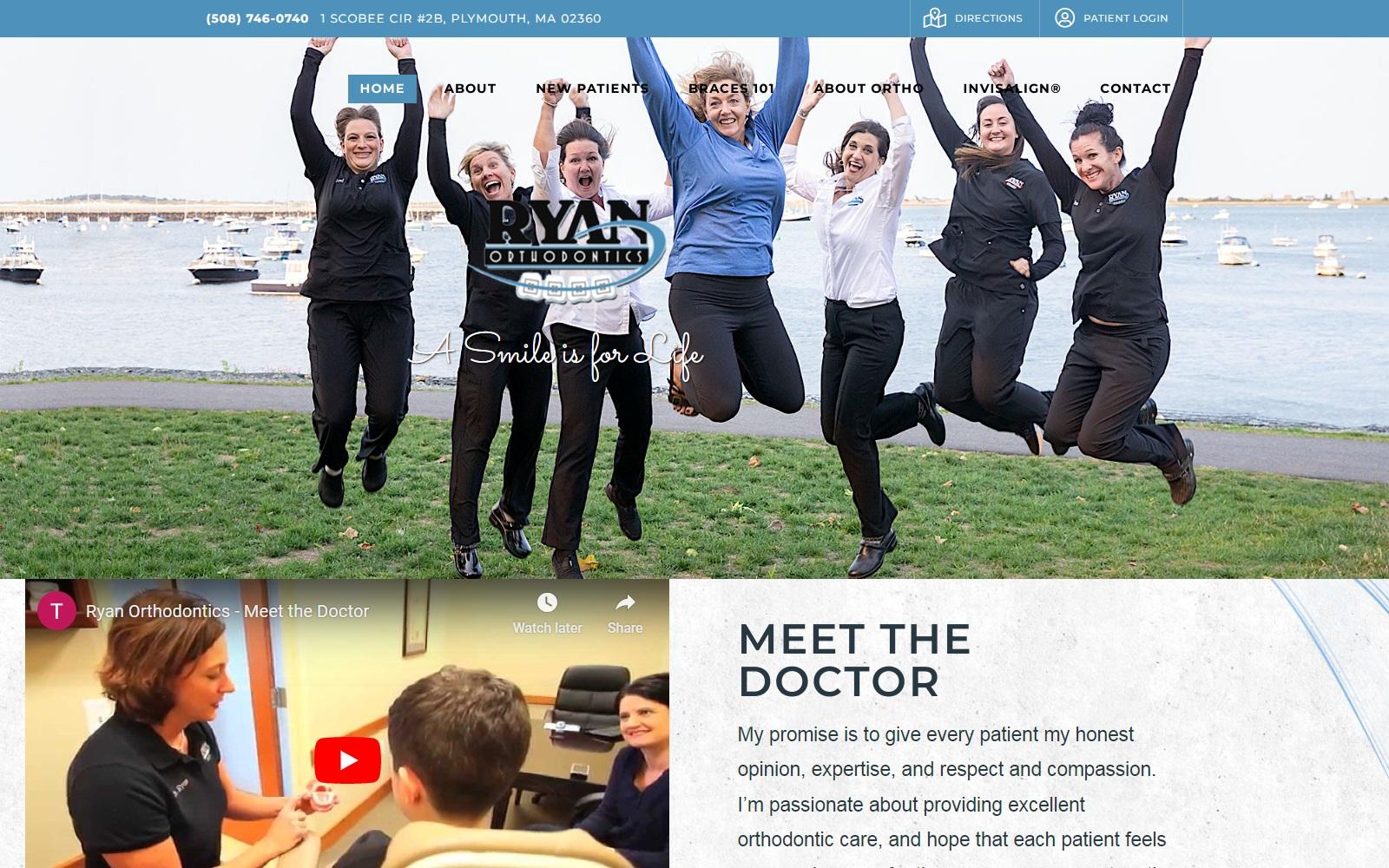 Ryan Orthodontics screenshot