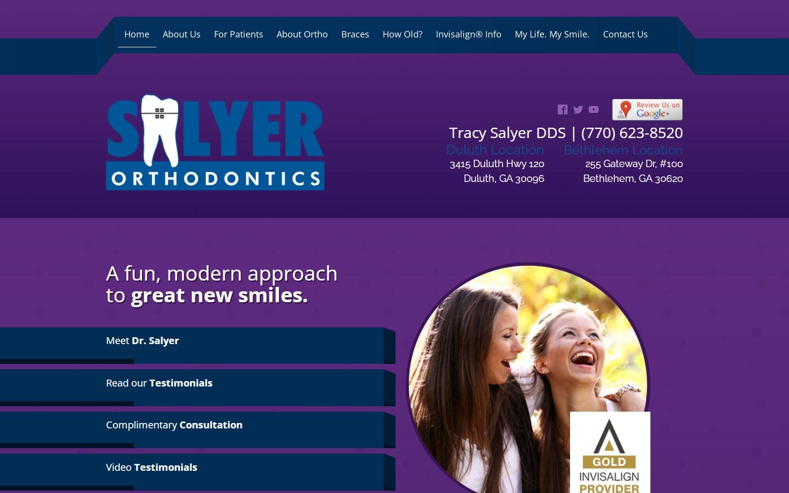 Salyer Orthodontics screenshot